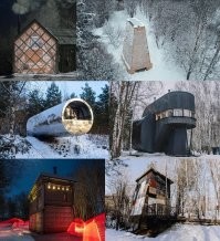 Тут под Калугой есть арт-парк с домиками под съём. Не реклама, просто чуваки постарались. Да и вообще там забавно