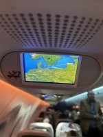 Да куй бы с ними , вчера лечу и тут по радио пилот говорит всем пристегнуться активность русских ПВО :) вот смотрите какой крюк в час дал :))) короче могу сказать в туалет потом была очередь а мы ржали :) стюардессы были молодые по лет 20 так я им конфеток дал и успокоил а потом меня жена успокоила :)))