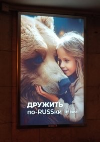 ехал недавно на такси с магомедом
вроде вежливый и прочее, но к середине поездки обратил мое внимание на этот плакат и завел шарманку про то какую пропанагду