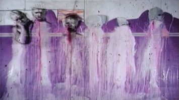 шесть блюющих мужчин.
первые загадочные персонажи Линча.
помните этот мультфильм?