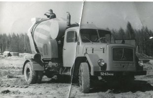 Транспортировщик бетонной смеси Магирус. 1967г.