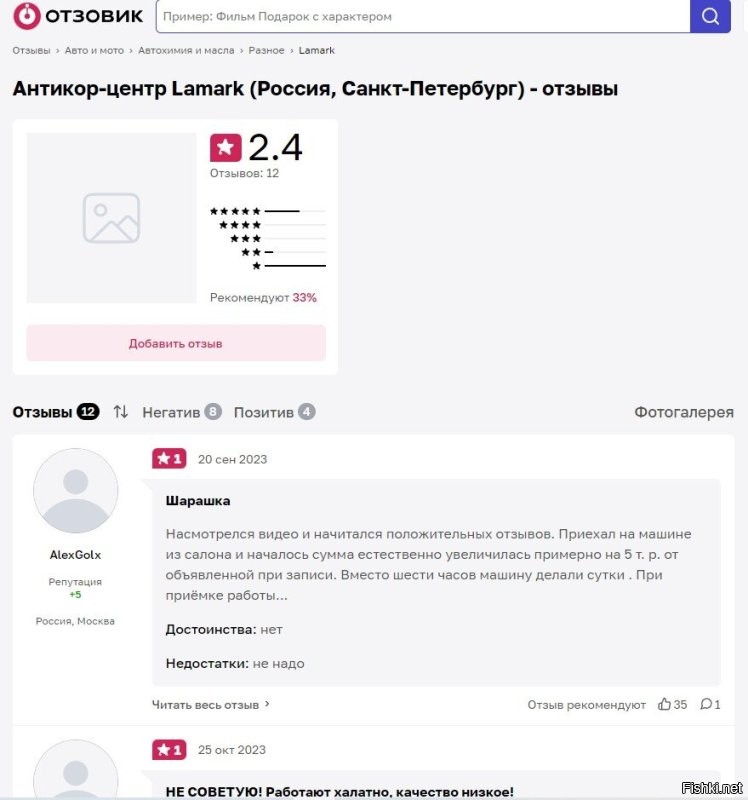 "Исследование подготовил антикор-центр Lamark". Наверное, авторитетный центр? Рейтинг на Отзовике 2,4. А вот что пишут "благодарные" клиенты (за редким исключением) про этот центр: