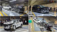 У меня один чисто технический вопрос: Если это тест EuroNCAP, то почему не машинах нет ни единого упоминания об этом? 

На EroNCAP машинах всегда нанесен логотип.