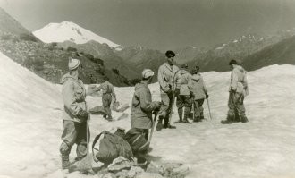 Кабардино – Балкария. Ледник Кашка – Таш. Альплагерь Эльбрус. Август 1960г.