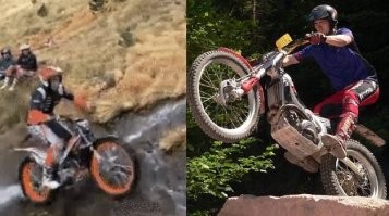 Всегда поражался парням из мототриала, такое вытворяют, мурашки по коже!
