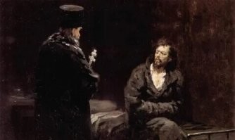 «Перед исповедью»   картина русского художника Ильи Репина.

В разное время она упоминалась в переписке автора, прессе или экспонировалась под названиями: «И споведь», «Отка з от и споведи», «Отка з от и споведи перед ка знью», «Свяще нник у приговорённого».