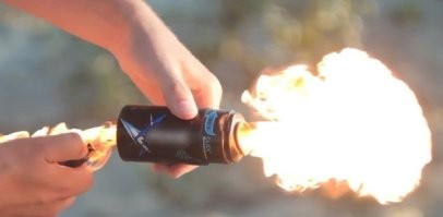Супер!!! Более новейший вариант моего детства. Банка из-под дихлофоса и карбида.
Ребят, с дихлофосом не нашел картинки.... Всё, что есть...