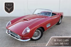 1959 Ferrari 250 Cal Spyder всего за 700 тысяч.
И выпущено таких было не 400, а всего 100.
И пробег не 17.000+, а 10. Просто 10 без ноликов после.
На подобной тачке в Ле-Манн гоняли, а на этой в магазин за продуктами.
По мне эта тачка имеет больший инвестиционный интерес, чем представленная здесь.