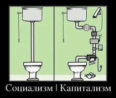 Разница в том, что при капитализме пропаганда и агитация платная, а при социализме сталинского типа культура, просвещение и образование бесплатные. 
Вот и всё.
