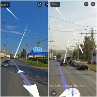 Да, вы правы. 
В 2021 году там было только на лево, по левому ряду. 
Сейчас прямо тоже можно. 

На фотографии 2024 года, видно остатки разметки после перекрёстка. 
На фотографии 2021 года, разметка свежая и хорошо видна. 

Значит рег не виноват. 
После перекрёстка тоже две полосы, как и до перекрёстка.