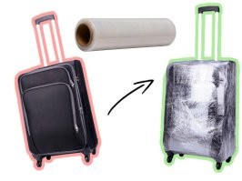 К слову, многие чемоданы - фактически одноразовые. Они стоят дёшево, выглядят модно-современно, молодёжно, но производитель не упарывается в качество и прочность, отлично понимая, что скорее всего - судьба  этого чемодана, это один раз съездить в отпуск и пылиться в шкафу потом.
Не буду рекламировать, но те кто часто по работе (или просто может себе позволить так много отдыхать и путешествовать), знают, что есть определённые бренды, которые делают качественные чемоданы, с армированными кожухом, крепкими замками, отличными колёсиками и прочими мелочами, которые выгодно их отличают от собратьев за 30-50 долларов.. Заплатить правда придётся около 200, а то и 300.  И тут надо для себя решать - насколько обоснована такая покупка, и что вам дороже ваши вещи и время, или деньги.
А дешёвый (читай одноразовый) чемодан, как на фото - достаточно один раз, даже у себя дома в подъезде - уронить на ступеньки, и у него лопнет кожух, разойдутся молнии и защёлки, отлетят колёсики и он перестанет выполнять свою единственную функцию. Тут совет только - в стрейч плёнку такие чемоданы оборачивать перед поездкой.. она удержит разваливающийся чемодан и его внутренности, если его где-то уронят.