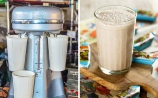 А ещё мороженое и коктейль, в лакомках