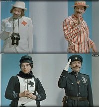 А что Юрский творил в фильме Интервенция!
Фильм конечно получился слишком оригинальным для массового зрителя, но посмотреть стоит. ;-)