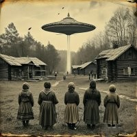 Члены съемочной группы фильма "Чародеи" утверждали, что во время съемок одной из сцен, над их головами зависла летающая тарелка. Но когда оператор повернул камеру, то тарелка уже улетела.