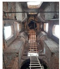 Пизанская башня это колокольня пизанского собора, а колокольни внутри пусты.