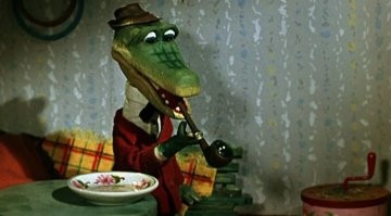 Вот крокодил, а на видео жалкая пародия