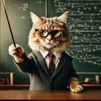 Новый преподаватель Мистер Кот