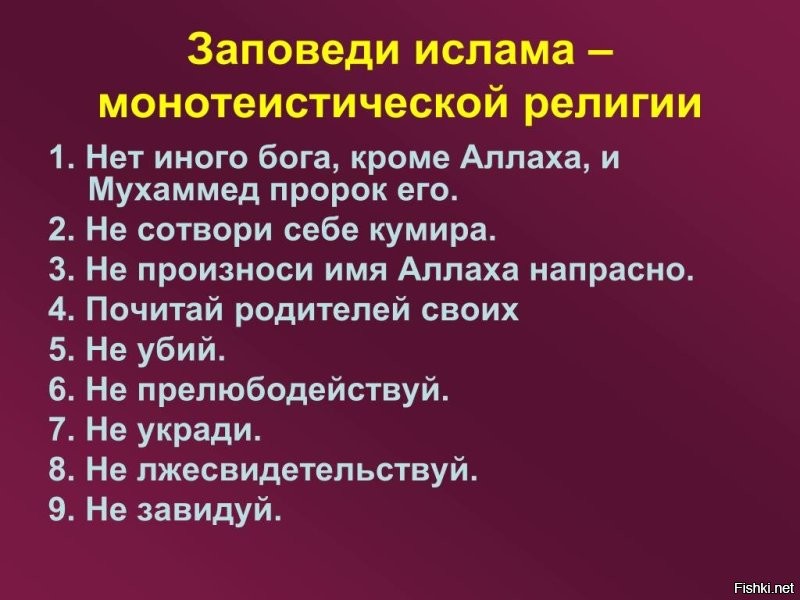 И таки да, нормальные мусульмане отвергают наверное половину заповедей,
==================
Вы знаете Ислам и его заповеди?
Я нет.
Расскажите о заповедях Корана.
Желательно с ссылками.
Я вот знаю только эти.
Они то как раз нормальные.

А не учиться - можно ссылку?