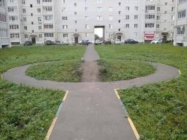 Подвинули позже, чтоб не вытаптывали.