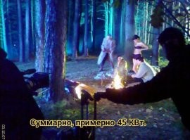 Да и мощность. 

Вот, от 5 до 70 кВт света на снимках. :) 
И не сказать, что прям день, посреди ночи был.