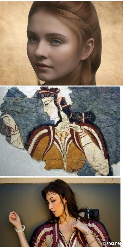 Поразительно современное лицо женщины, жившей за несколько сотен лет до Троянской войны