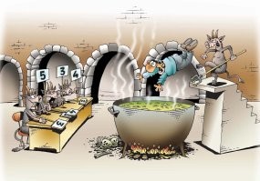 И кулинария шибко развита... Кому сковородка, кому котелок...