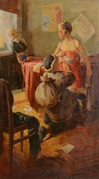 Как то писали сочинение по картине "Спасение знамени"... Один пацан написал: "Мотай на меня знамя, Петя! - крикнул Вася. А Зина стояла на шухере!"