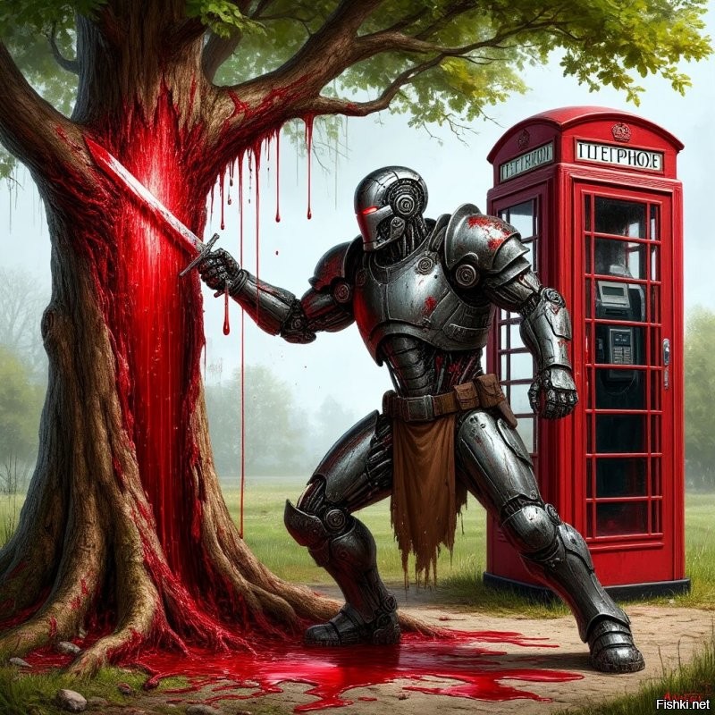 "....Что общего между средневековым рыцарем-киборгом, телефонными будками 1950-х и деревом, которое источает кровь?..."