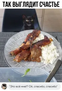 Кошка борется за свою добычу