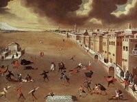Он настает каждый 300 лет, называется малый ледниковый период, длина 10-20 лет. Вот картина где люди катаются на конках в Венеции, есть картина где люди катаются на конках по льду Ламанша.