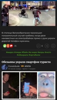 О, как удачно совпало. Две новости подряд с обезьянами грабителями