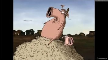 Люди спасли от забоя свинью, полюбившую снегопад