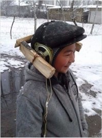 Мужчина сделал наушники для тех, кто любит шум дождя