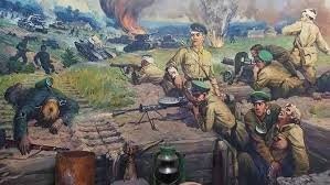 Первые на пути врага...... С праздником, братья...