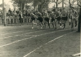 Забег на 300 метров. Брянск. 1954г.