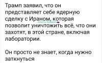 Ключевое слово тут "представляет". У трампа, с начала его президентского срока, уже была масса влажных геополитических фантазий для их реализации от которых просто разило имперским безумием.