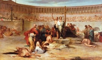 Хотите жить по нравам античности?

Может расскажете за что же римляне христиан скармливали диким животным?