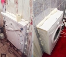 С обратной стороны сидит бортмеханик? Следит за сливом и набором воды?