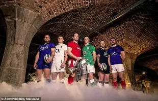 КУБОК гиннеса  или шести наций ещё Уэльс( они как раз в красной форме)Англия, Ирландия, Франция, Италия и Шотландия раньше и новая зеландия с Австралией участвовали