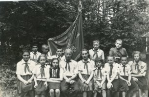 Пионерский лагерь Дружный. Московская область. 1954г.