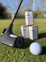 Есть клюшка для старперов power2golf - там холостым патроном поршень толкается и бьет по мячу. Вот я б на нее подумал сразу.