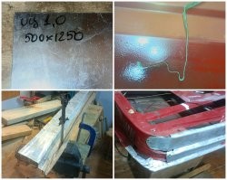 Нет, у меня сталь. 
Оцинкованная. 
1 мм толщиной.
