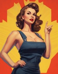 Вот красотка в спецовке, уважаемые минусаторы.