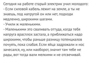 Второй - молодец. Я, грешным делом, подумал, что он оттаскивать бежит. Двоих бы замкнуло. Интересно, какое у них напряжение в сети? Тоже 220 или, как в пиндостане?