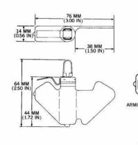 Это не лепесток, это пртивопихотная мина США, Dragontooth.
Вполне можно уместить. Да и меньший заряд эффект произведет не малый, даже если пару пальцев оторвет.
