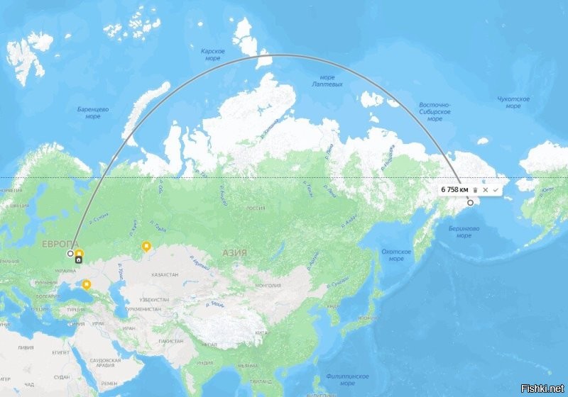 "над огромными сибирскими лесами и степями" как же...