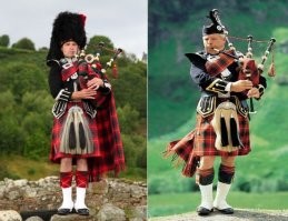 При чём здесь копья, стрелы и кто кого имеет? О шотландских волынщиках никогда не слышали???