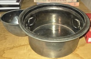 Нестандартная оловянная миска из..... НЕРЖАВЕЙКИ
