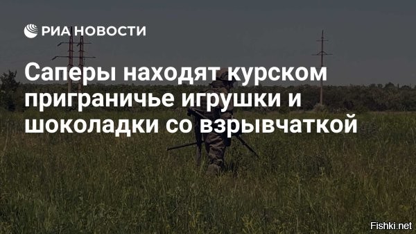 2 июля 2025, 22:57 



Работающие в курском приграничье саперы находят заминированные и замаскированные ВСУ телефоны, пакеты, аптечки и игрушки



Накануне специалистами была найдена детская игрушка плюшевого зайца с зарядом ВВ внутри, рассказал РИА Новости командир инженерно-саперного взвода с позывным "Эмиль".

Также находят заминированные трупы украинских военнослужащих, внутренних органов нет, а там мина, рассказали саперы.

Источник: "РИА Новости"

ЗЫ
Т.н. "украинцы" - это какие-то жестокие озверевшие нелюди, потерявшее человеческий облик....