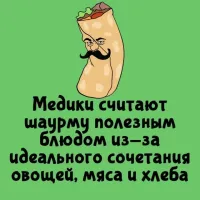 Сомневаюсь я, что таджик готовящий шаурму, разбирается в идеальном сочетании овощей мяса и хлеба
